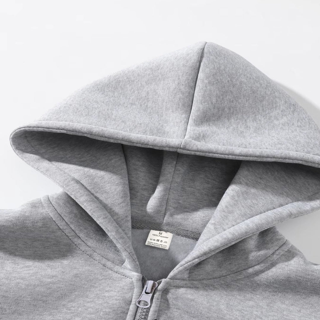 Casual Zip-Up Hoodie