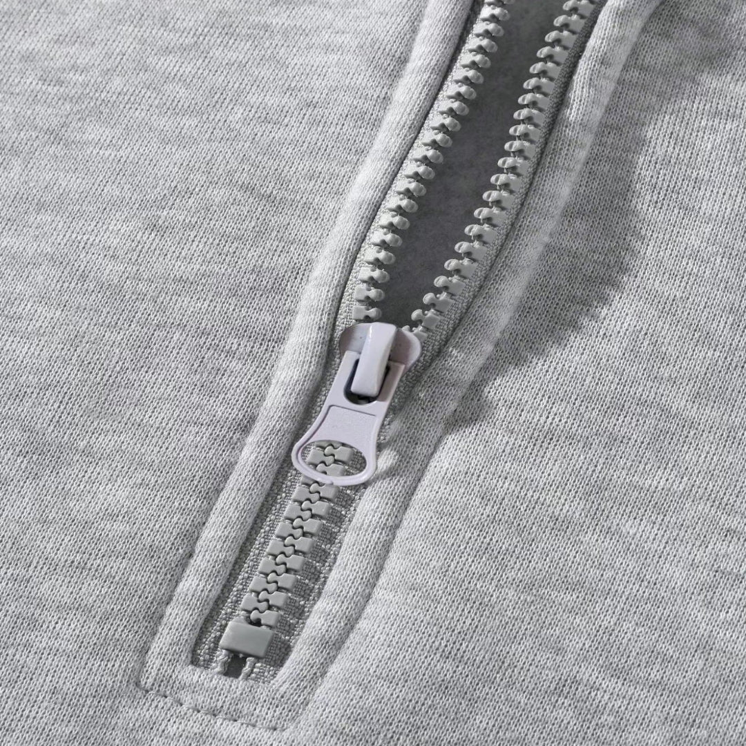 Casual Zip-Up Hoodie