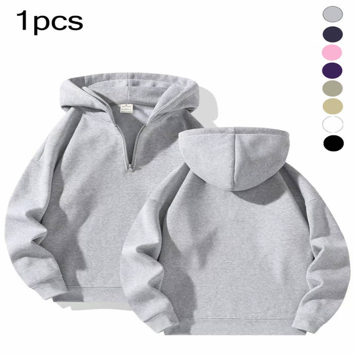 Casual Zip-Up Hoodie