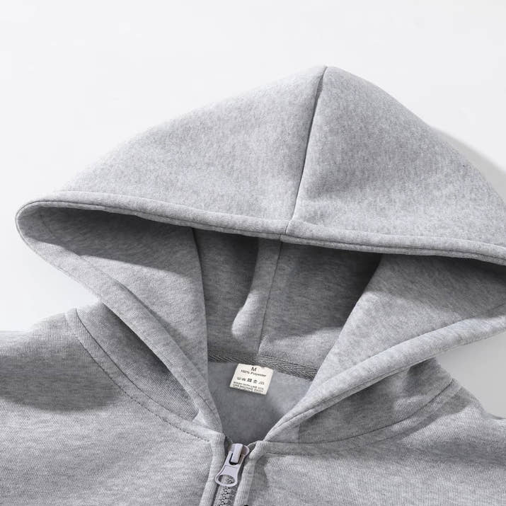 Casual Zip-Up Hoodie