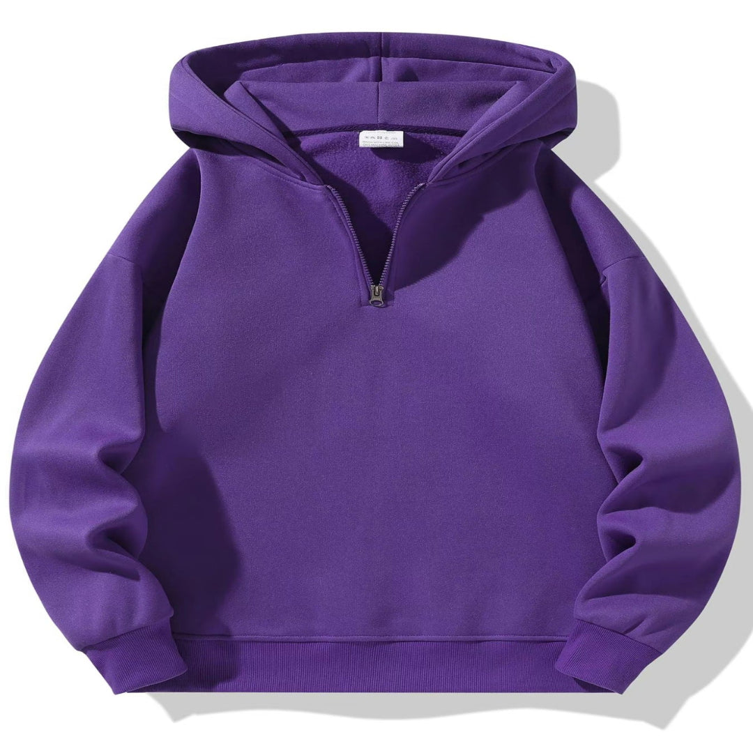 Casual Zip-Up Hoodie